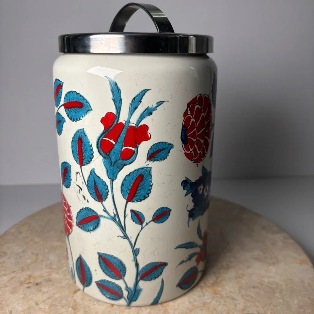 Williams Sonoma Ceramic Canister 7